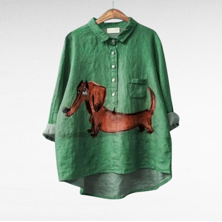 Cloé | Blouse Chien Ludique