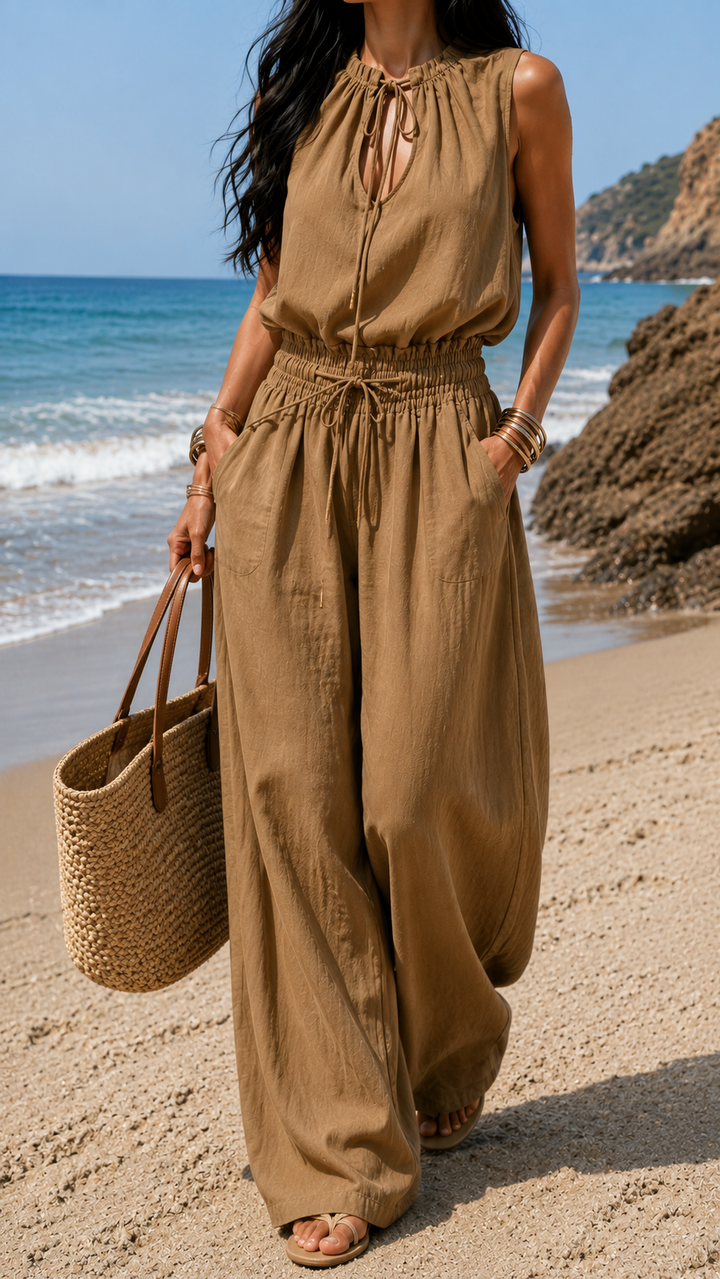 Combinaison Boho Sable Blanc