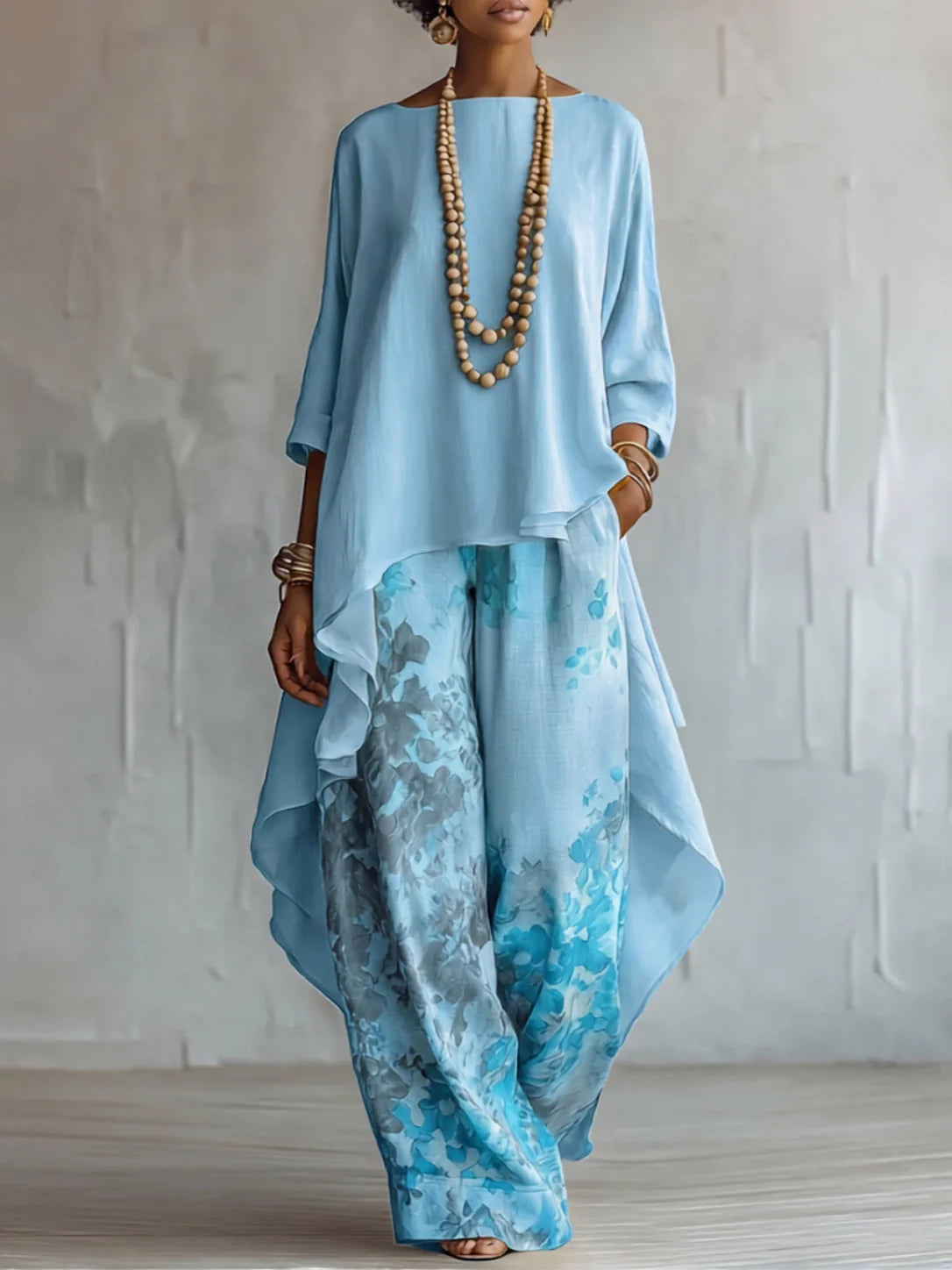 Ginevra | Ensemble Fluide Asymétrique Fleuri