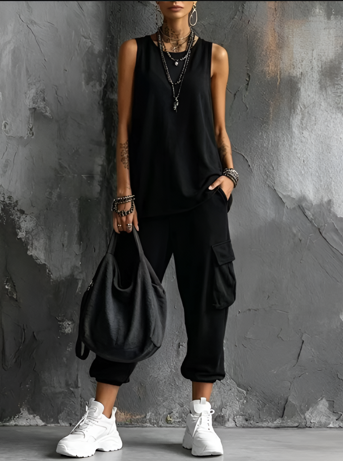Valentina | Ensemble Casual Souple avec Poches