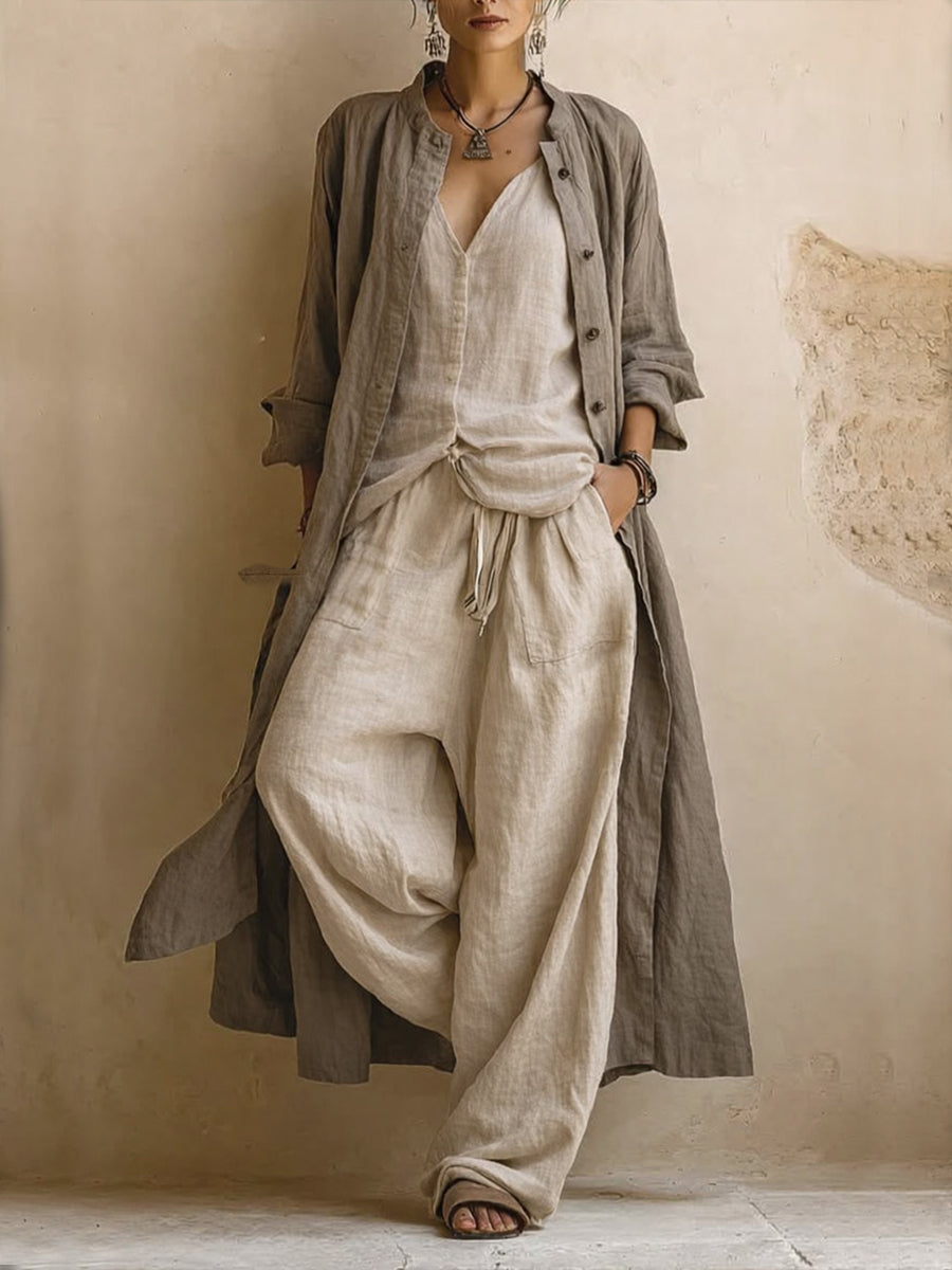 Valentina | Ensemble Souple avec Veste Longue