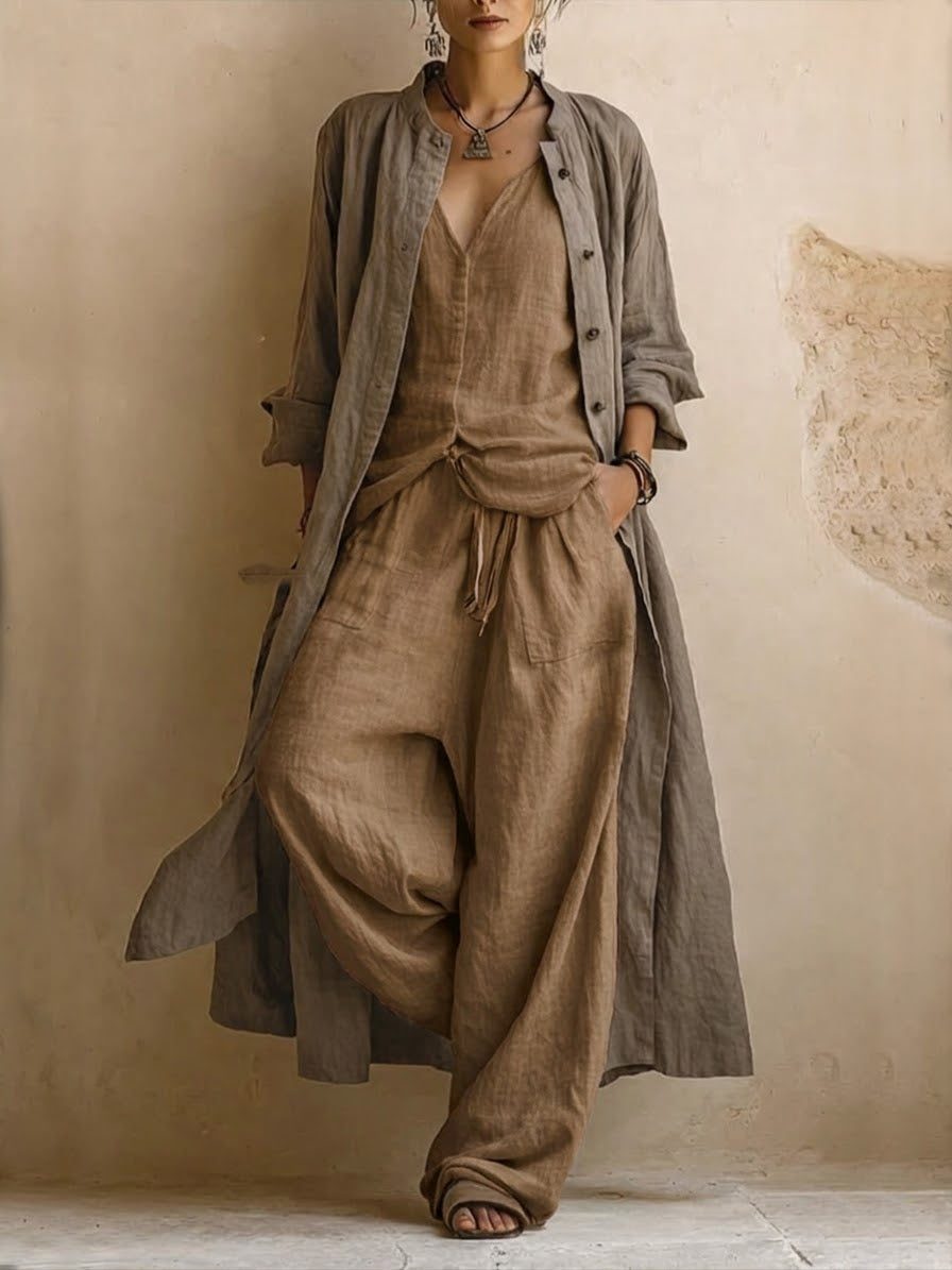 Valentina | Ensemble Souple avec Veste Longue